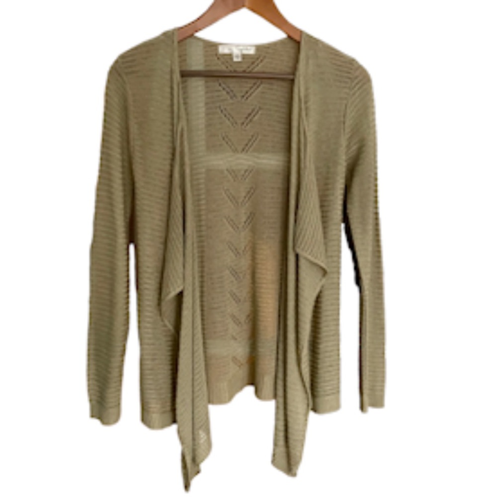 Say What Open Weave Waterfall Cardigan size Small